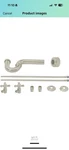 Westbrass D1738l-07 Satin Nickel Pedestal Sink Lavatory Supply Line Kit Cross Hn. Fixed Price $110.00.