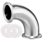 Beduan Elbow 90 Degree 1-1/2" Tube Od 38mm (1.5 Inch Tri Clamp), Silver. Fixed Price $17.30.