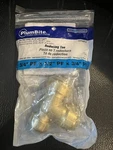 Jones Stephens Plumbite C77447lf Push On Reducing Tee Brass 3/4" X 1/2". Fixed Price $4.50.