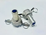 (2) 125-c-al Dixon Aluminum 1-1/4" Cam And Groove Type C Pt Coupler X Hose Shank. Fixed Price $29.99.