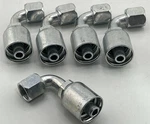 5 Pack Genuine Parker Hydraulic Hose Fittings 13943-8-8 1/2" Fjic 90 Degree. Fixed Price $61.99.