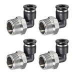 4 Pack Push To Connect Tube Male Elbow Fitting 90 Degree 1/4" Od X 3/8npt Thread. Fixed Price $18.11.