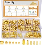 280pcs Compression Fittings Assortment Kit - 6 Sizes. Fixed Price $27.23.