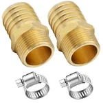 Joytube 2 Pcs Hose Barb Fittings 3/4" To Npt 3/4"barb X 3/4"npt. Fixed Price $17.99.
