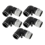 Motoforti Push To Connect Air Fittings 5/8" 90 Id 3/4" Bspt, Black. Fixed Price $30.99.