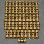 (50) Parker Straight Connector Unions 62ca-6, 3/8" X Compression, Brass. Fixed Price $149.95.