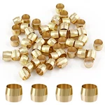 Biaungdo 50 Pcs Brass Compression Fitting, 1/4" Tube Od Od,. Fixed Price $9.36.