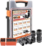180pcs Push To Connect Air Fittings Kit, Imperial 1/8",1/4",5/16",3/8",1/2" & Me. Fixed Price $68.82.