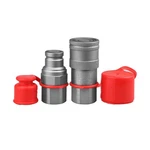 3/8" Flat Face Hydraulic Quick Connect Couplers/couplings With Dust Caps,hydr.... Fixed Price $43.23.