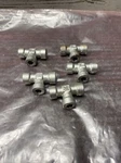 Nos Lot Of 5 Cajon 316 Stainless Steel 3 Way Tee Fitting, 1/4" Id Slip. Fixed Price $25.00.