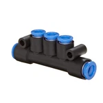 1 Pcs Smc Km13-06-08-3 Pbt Push-to-connect Tubing Manifold 2 Inlets-8 Mm Kd. Fixed Price $16.85.