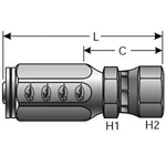 10 Gates 6c2at-6rmp - G28100-0606 Field Attachable Hydraulic Hose Fitting. Fixed Price $202.00.