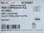 (5 Pack) 1" Rigid Compression Coupling No Thread Nt2762 American Fittings. Fixed Price $40.00.
