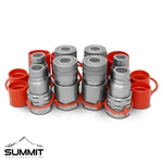 3/4" Sae Flat Face Hydraulic Quick Connect Couplers Skid Steer Bobcat 4 Sets. Fixed Price $179.95.
