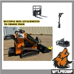 Wolfequip 23hp Mini Skid Steer Compact Track Loader Fork Auger Grapple Hydraulic. Fixed Price $6682.25.