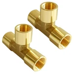 Joywayus 1/8 Npt Threaded Brass Pipe Fitting Tee T 3 Way Inch,. Fixed Price $10.52.