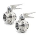 Qiimii Sanitary Stainless Steel 304 Tri Clamp Butterfly Valve 2 Inch (2 Pack). Fixed Price $125.81.