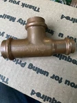 Viega Propress 77397 3/4" X 1/2" Copper Tee. Fixed Price $12.95.