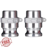 Eastrans Aluminum 1.5" Camlock Fittings Type F, Npt Male, 2 Pcs. Fixed Price $50.99.