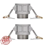 Eastrans 1.5 Inch Cam Lock Fittings Type B, Aluminum Groove, 2 Pcs. Fixed Price $27.99.