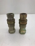 (qty 2) Parker Couplers 6601-12-10 6000 Series. Fixed Price $29.99.