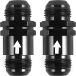 An10 One Way Check Valve Inline Fitting Aluminum Black 2pcs Fuel Oil. Fixed Price $39.99.