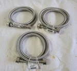 (3) Proflo Stainless Steel Washing Machine Hoses Pf146815 4ft (new). Fixed Price $20.25.