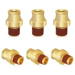 Daptemn 3/8" Tube Od X 1/4" Npt - 6 Pcs, 6pcs * Straight. Fixed Price $35.56.