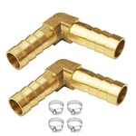 Jenswill 2pcs 3/8" Brass Hose Barb Fitting 90 Degree 3/8 Inch,. Fixed Price $11.94.