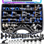 Mxuteuk 81pcs Quick Connect Air Hose Fittings Kit,1/8",1/4",3/8",1/2" Push To Co. Fixed Price $67.61.