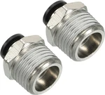Patikil 8mm X 1/2"npt Male Thread Push To Connect 1/2npt, Silver. Fixed Price $14.43.