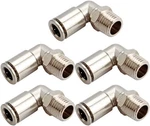5pcs Brass Bpl Push To Connect Air Fittings Elbow 1/4" Tube Od X 1/8" Npt Male. Fixed Price $25.99.