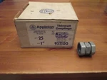 (25) Appleton 95t100 Compression Emt Thinwall Coupling 1" New Old Stock. Fixed Price $25.00.