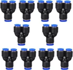 5/32" Od Push To Connect Y Spliter 3 Way Wye Quick Tube Od, Black. Fixed Price $14.76.