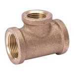 Reducing Tee Red Brass Tee, 1 In Female Npt X Npt, 2cfh2. Fixed Price $23.15.