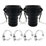 Bitotu 2pcs Camlock Fittings Poly Plastic C200 2" Type C Standard Couplings C.... Fixed Price $40.59.