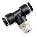 Tailonz Pneumatic Male Branch Tee 1/2 Inch Tube Od X 1/2"od 1/4"mnpt, Black. Fixed Price $17.37.