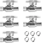 Straight Stop Valve 1/2" Pex X 3/8" Compression, 1/4 Turn With 5 Stainless Steel. Fixed Price $32.06.