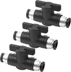 Uenhoy 3 Pcs Pneumatic Ball Valve 8mm Od Push To Connect Fittings Air Flow. Fixed Price $14.12.