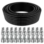 50ft 1/4 Hydraulic Hose With 10pcs 1/4" Jic 37 Female And Inch Npt.... Fixed Price $236.49.