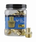 Apollo Apxma3425jr 3/4 In. Brass Pex-b Barb X Mnpt Adapter Pro Pack (25-pack). Fixed Price $44.99.