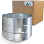 Outside-fit. 8 Inch Diameter. Round Duct Coupling Sleeve, 4" Long, Galvanized St. Fixed Price $32.87.