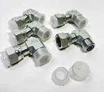 5-90 Elbow 3/8" Male Orfs X Female O-ring Face Seal Swivel 06mfs-06ffss. Fixed Price $26.99.