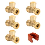 Quickfitting 3/4 Inch Tee Connector, Push To Connect Brass Plumbing Fitting W.... Fixed Price $88.91.