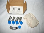 (5) Parker 4mvel4n-316, 1/4" Tube To Npt 45 316 Stainless A-lok, Nib. Fixed Price $35.00.