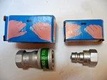 1- Eaton Aeroquip 5601-4-4s Female + 5602-4-4s Male 1/4" Quick Hose Coupling Set. Fixed Price $20.00.