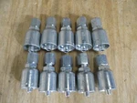 10 Pack Genuine Parker Hydraulic Hose Fittings 10643-6-6 3/8" Fjic Straight. Fixed Price $60.00.
