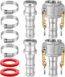 2 Set Camlock Fittings Type C&e 1 Inch Aluminum Cam And Groove Hose Fitting K.... Fixed Price $31.20.