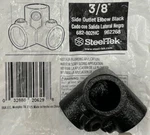 Steeltek 3/8-inch Side Outlet Elbow- Black - 682-802hc. Fixed Price $5.99.