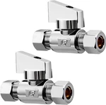 Minimprover 2 Pack Premium Brass 1/4" Compression X Angle Va.... Fixed Price $22.80.